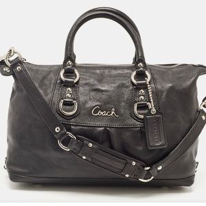 Coach Ashley black leather bag “excellent condition”